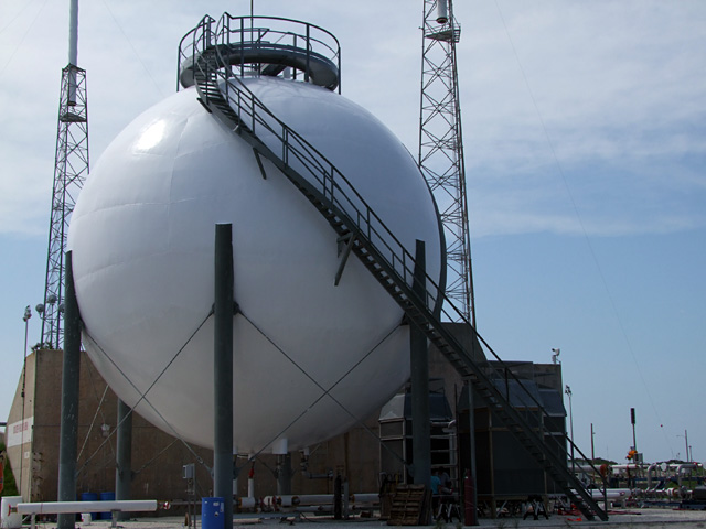 20090616_ball Our 125,000 gallon liquid oxygen storage sphere