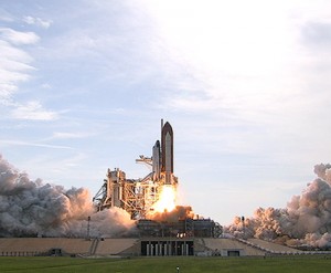 153212main_127-launch-425-1 Image above: Liftoff of space shuttle Endeavour from Launch Pad 39A at NASA's Kennedy SPace Center in Florida. Photo credit: NASA TV