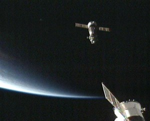 160328main_420x338 The Soyuz TMA-14 spacecraft approaches the Pirs docking compartment of the International Space Station shortly before docking. Credit: NASA TV