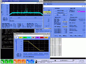 Screen shot of a GAVRT computer showing the acquired signal from the LCROSS spacecraft during Trajectory Correction Maneuver 1 on the second day of the mission. Credit: Lewis Center for Educational Research.