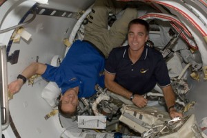 368958main_425x285 Astronauts Tom Marshburn (left) and Chris Cassidy, both STS-127 mission specialists, work with extravehicular activity (EVA) tools in the Quest airlock of the International Space Station. Photo credit: NASA