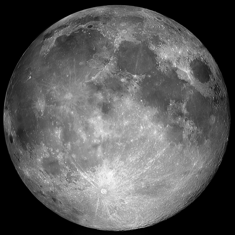 The Moon, Credit Space Fellowship. The study, which involved a detailed 