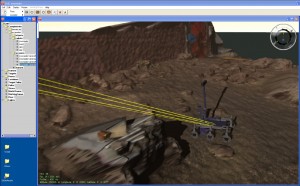 image004,0 ExoMader rover model in the 3DROV Visualisation Environment