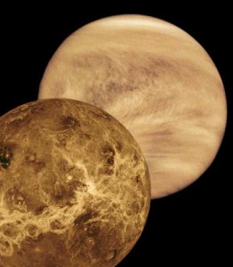 venus_vis_radar_380 Pioneer-Venus visible-light image, and Magellan radar view of Venus
