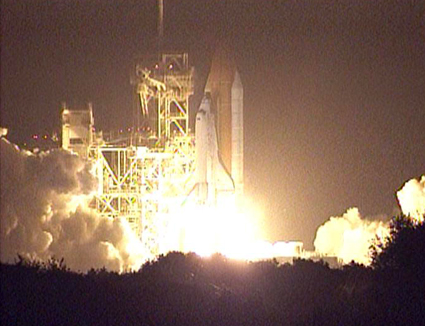 160328main_425x326 Space shuttle Discovery launches to start the STS-128 mission to the International Space Station. Credit: NASA TV