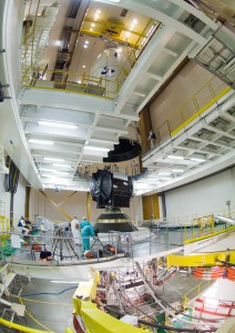 Dual payload “stack” of the JCSAT-12 and Optus D3 telecommunications satellites