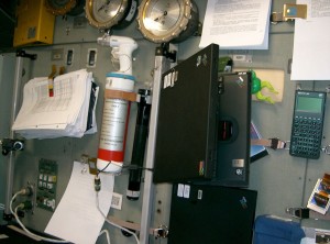 CIMG0339 Tools and documents on-board ISS. Credit:ESA