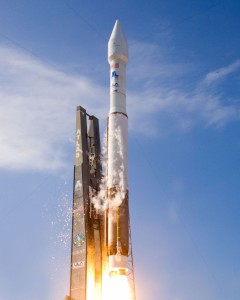 Atlas AV-018 PAN launch, September 8, 2009, 5:35PM Eastern time A United Launch Alliance Atlas V rocket with the PAN satellite launches from Space Launch Complex-41 at 5:35 p.m. EDT today. ULA launched PAN on behalf of the Lockheed Martin Space Systems Company. Photo by Pat Corkery, United Launch Alliance