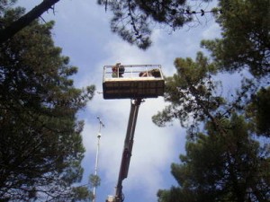 Sen3Exp_cherry_picker_large,0 Radiometric measurements of tree canopy
