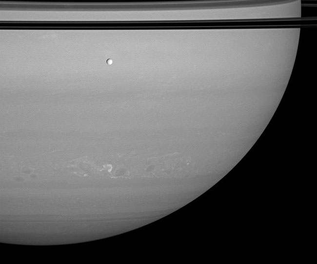 Storms-on-Saturn Image of a lightning storm on Saturn Credit: NASA/JPL/Space Science Institute