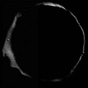 erlanger_reduce6x Erlanger crater imaged by LRO. Credit: NASA