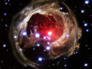 monv838-hubble-200403042 The Hubble space telescope captured the searing pulse of light from an exploding star. Credit:NASA