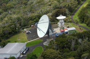 A radio telescope at the Kokee Park Geophysical Observatory, NASA's VLBI station in Hawaii, one of the most active sites in the global geodetic/astrometric VLBI network. Credit: US Navy A radio telescope at the Kokee Park Geophysical Observatory, NASA's VLBI station in Hawaii, one of the most active sites in the global geodetic/astrometric VLBI network. Credit: US Navy