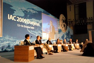 ESA's Director General, Jean-Jacques Dordain, spoke at the first plenary session, in which leading Heads of Agency participated. Credit: ESA ESA's Director General, Jean-Jacques Dordain, spoke at the first plenary session, in which leading Heads of Agency participated. Credit: ESA