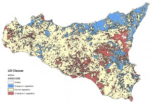 Land degradation index in Sicily Land degradation index in Sicily