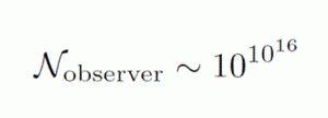 The number of multiverses the human brain could distinguish. Credit: Linde and Vanchurin