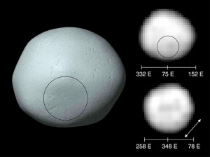 Hubble images of the asteroid Pallus. Credit: NASA