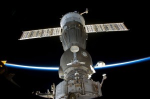 Soyuz docked to ISS Soyuz docked to ISS. Credit: NASA