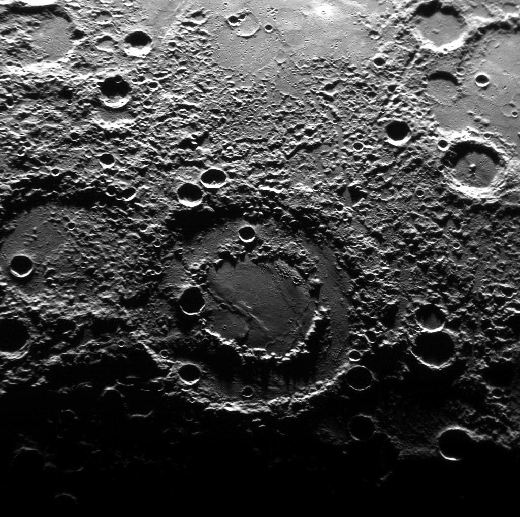 A Double Ringed Basin on Mercury. A Double Ringed Basin on Mercury. Credit: NASA