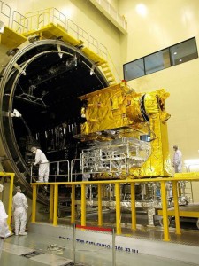 Multi-mission COMS satellite is 'space qualified'. Credit EADS