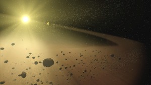 Artist concept of the asteroid belt. Credit: NASA