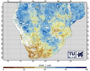 Soil moisture values in March 2008 Soil moisture values in March 2008
