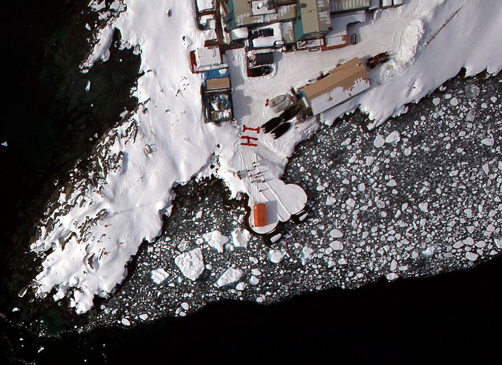Greetings From Palmer Station, Antarctica. Credit: NASA/John Arvesen Greetings From Palmer Station, Antarctica. Credit: NASA/John Arvesen