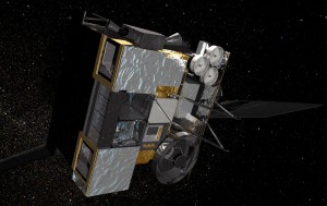 Artist's concept of GOES-14 in orbit. Credit: NASA