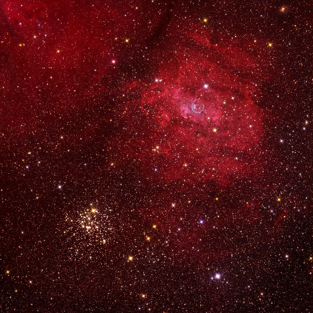 The Bubble and M52. Credit: Tony Hallas The Bubble and M52. Credit: Tony Hallas