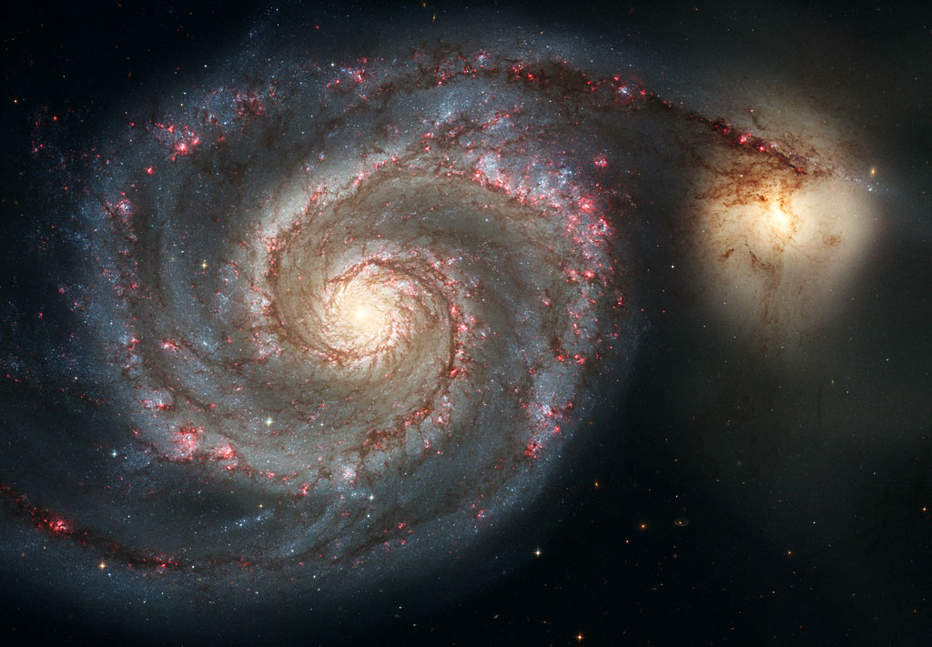 Messier object 51, otherwise known as the Whirlpool Galaxy in the constellation of Canes Venatici. Credit: NASA/ESA Messier object 51, otherwise known as the Whirlpool Galaxy in the constellation of Canes Venatici. Credit: NASA/ESA