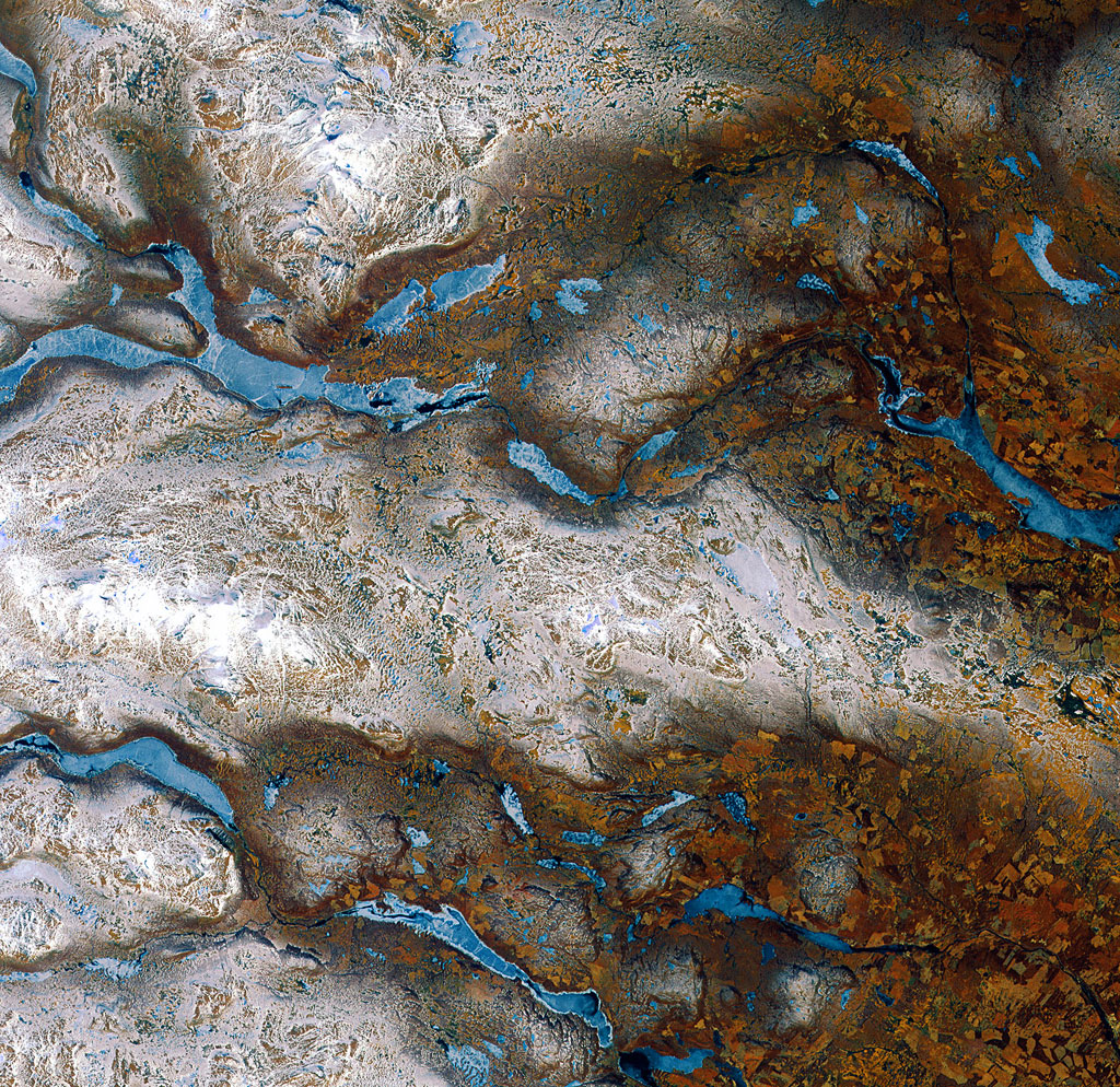 Northern Sweden from space. Credits: CNES, Spot Image Northern Sweden from space. Credits: CNES, Spot Image
