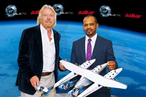 Sir Richard Branson President and founder of Virgin Group and Mohamed Badawy Al Husseiny CEO of Aabar. Credit: Virgin Galactic / Mark Greenberg Sir Richard Branson President and founder of Virgin Group and Mohamed Badawy Al Husseiny CEO of Aabar. Credit: Virgin Galactic / Mark Greenberg
