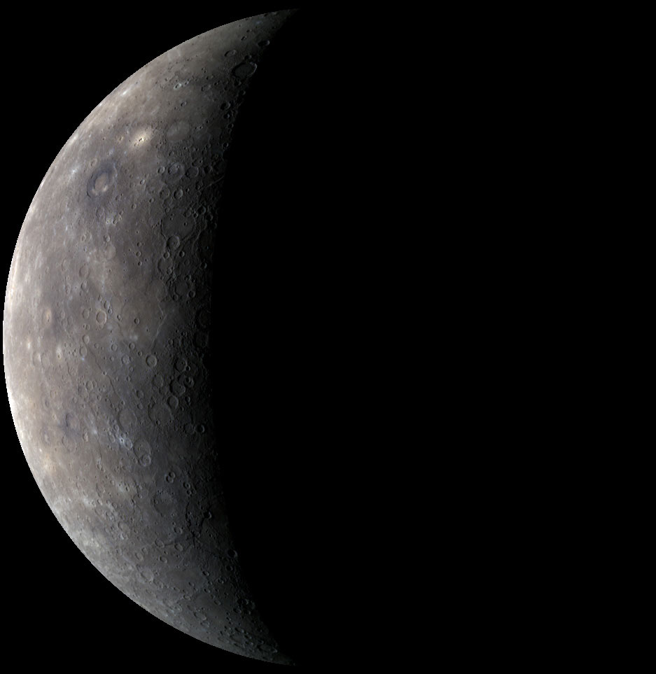 A MESSENGER color observation of Mercury obtained as the spacecraft approached the planet for its third and final flyby on 29 September 2009. Credit: NASA A MESSENGER color observation of Mercury obtained as the spacecraft approached the planet for its third and final flyby on 29 September 2009. Credit: NASA