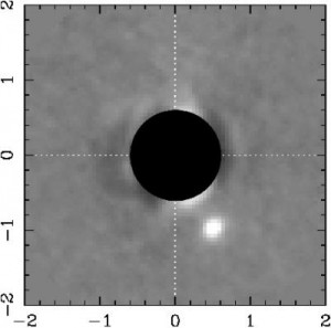 This image shows Alcor and the newly discovered Alcor B, as imaged by scientists at the University of Rochester. Credit: University of Rochester This image shows Alcor and the newly discovered Alcor B, as imaged by scientists at the University of Rochester. Credit: University of Rochester