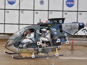 A sort of "honeycomb airbag" created to cushion future astronauts may end up in helicopters to help prevent injuries instead. Credit: NASA A sort of "honeycomb airbag" created to cushion future astronauts may end up in helicopters to help prevent injuries instead. Credit: NASA