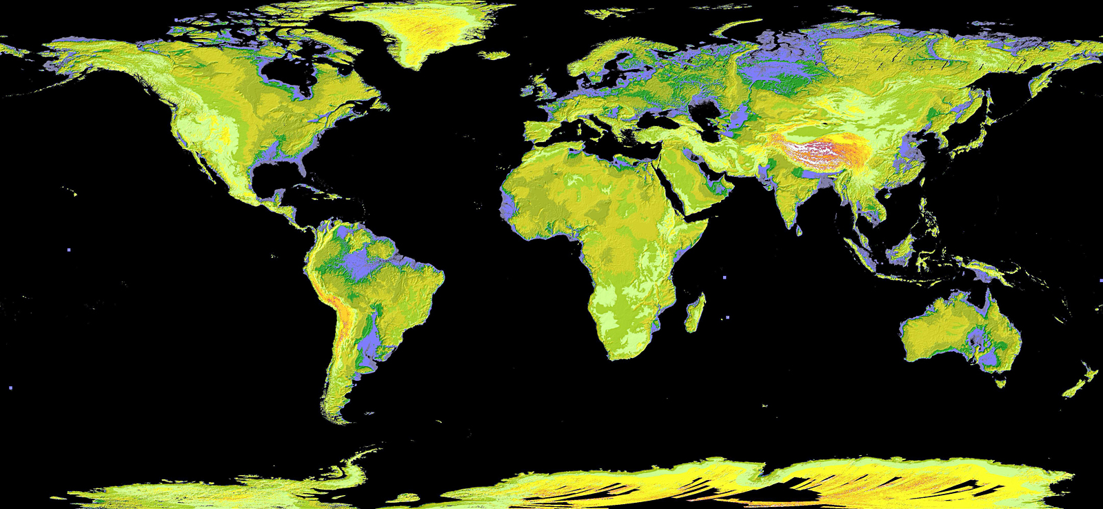 Global Digital Elevation Map International Space Fellowship