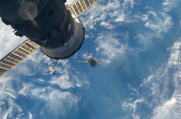 Soyuz Brings New Expedition 22 Crew Members to Station. Credit: NASA Soyuz Brings New Expedition 22 Crew Members to Station. Credit: NASA