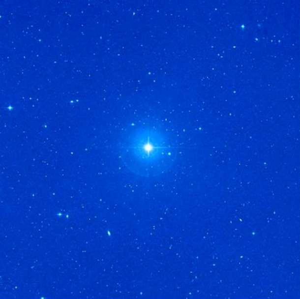 61 Virginis is one of only a handful of truly Sun-like stars that can be seen with the naked eye. Astronomers have discovered three low-mass planets orbiting the star. Credit: NASA's Sky View 61 Virginis is one of only a handful of truly Sun-like stars that can be seen with the naked eye. Astronomers have discovered three low-mass planets orbiting the star. Credit: NASA's Sky View