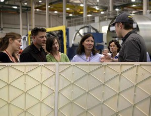 NASA Astronauts Tracy Caldwell Dyson, Douglas Wheelock, Megan McArthur and Shannon Walker with SpaceX's CEO and CTO, Elon Musk. Credit: SpaceX NASA Astronauts Tracy Caldwell Dyson, Douglas Wheelock, Megan McArthur and Shannon Walker with SpaceX's CEO and CTO, Elon Musk. Credit: SpaceX