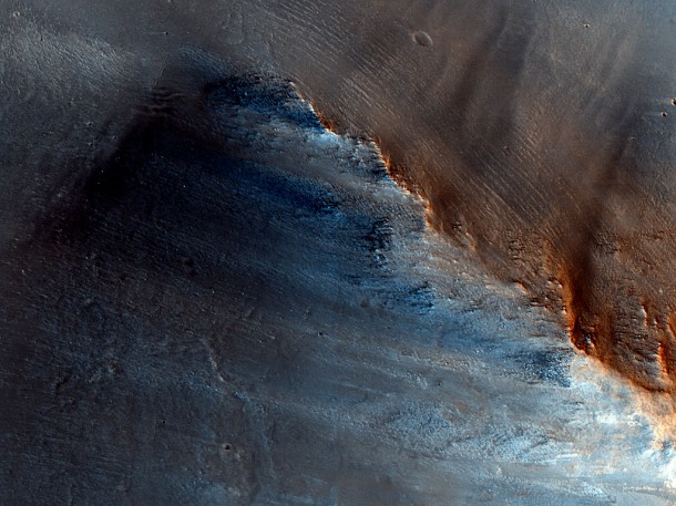 The Dark Spot on Mars. Credit: NASA/JPL The Dark Spot on Mars. Credit: NASA/JPL