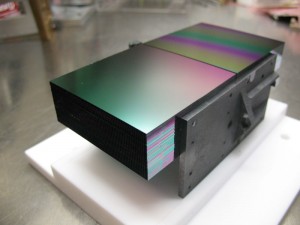 Test mirror module produced for the ESA’s silicon pore optics research project. Credits: ESA