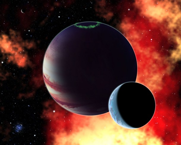 This artist's conception shows a hypothetical gas giant planet with an Earth-like moon similar to the moon Pandora in the movie Avatar. Credit: David A. Aguilar, CfA This artist's conception shows a hypothetical gas giant planet with an Earth-like moon similar to the moon Pandora in the movie Avatar. Credit: David A. Aguilar, CfA