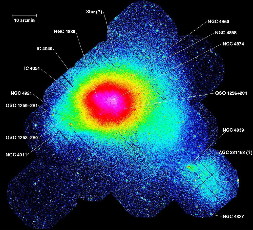 Coma Cluster of galaxies observed by XMM-Newton. Credit: ESA Coma Cluster of galaxies observed by XMM-Newton. Credit: ESA