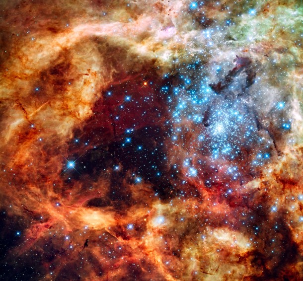 Hubble's Festive View of a Grand Star-Forming Region. Credit: NASA/ESA