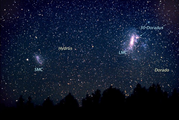 Ground Image of Doradus Constellation. Credit: Akira Fujii