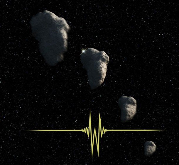 Artists impression of a small KBO detected by Hubble as it transited a star. Credit: NASA, ESA