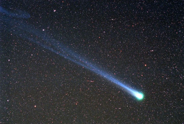 Comet Hyakutake Passes the Earth Credit: Doug Zubenel