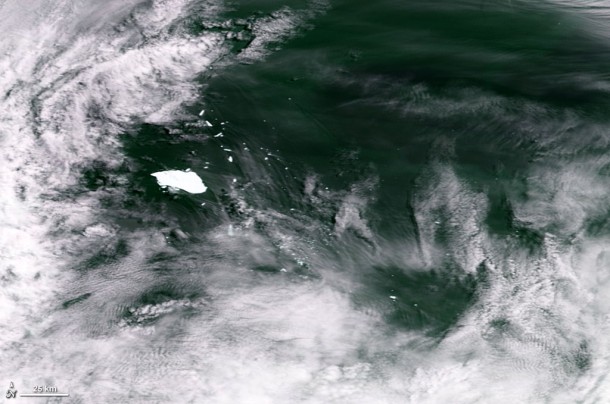 Iceberg B17-B Adrift Off the Southwestern Coast of Australia. Credit: NASA Iceberg B17-B Adrift Off the Southwestern Coast of Australia. Credit: NASA