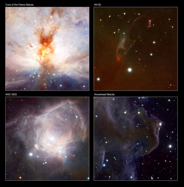 Details of the VISTA Flame Nebula Image. Credit: ESO