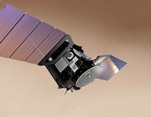 Artist's impression of the ExoMars Trace Gas Orbiter. Credits: ESA